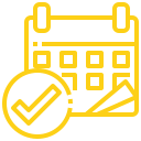 calendar gold icon