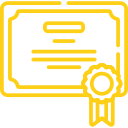 license gold icon